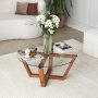 Lotus Couchtisch Ø75 cm - Holz