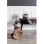 San Marino Wassertropfenvase - Teak/Glas - 15-20 cm
