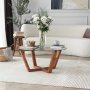 Lotus Couchtisch Ø75 cm - Holz