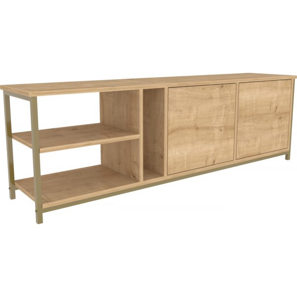 Primrose Medienbank - Eiche/Gold