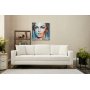 Berlin 3-Sitzer-Sofa - Cremeweiß/Gold