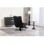 Duvnäs Reclinersessel mit Fußhocker - schwarzes PU