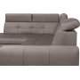 Matras Ecksofa mit offenem Ende links - Grau