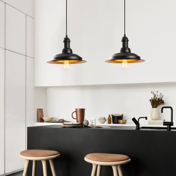 Samba Deckenleuchte 3776 - Schwarz/Gold