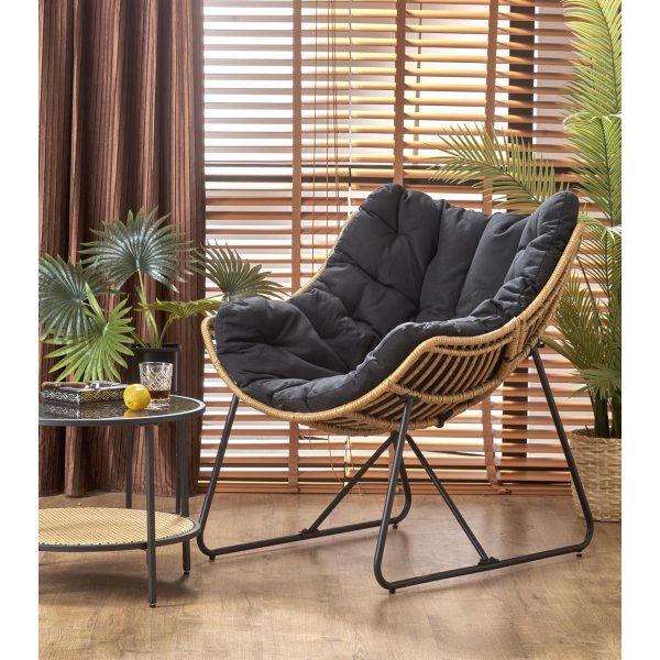 Whisper-Sessel - Schwarz/Beige