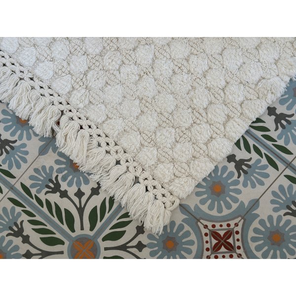 Molto Badezimmerteppich 60 x 90 cm - Creme