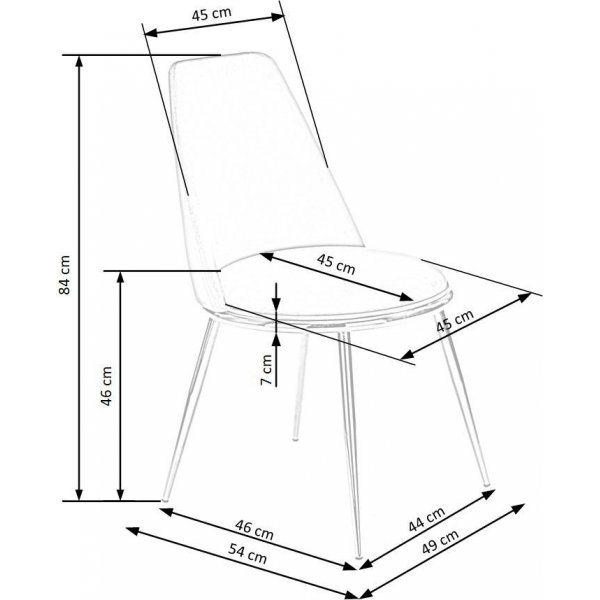 Cadeira Esszimmerstuhl 460 - Grau