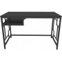 Kennesaw Schreibtisch 120 x 60 cm - Schwarz/Anthrazit