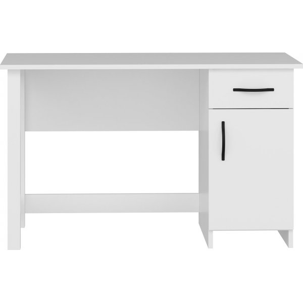Natürlicher Schreibtisch 120 x 60 cm - Weiß