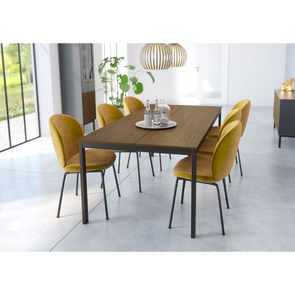 Soma Esstisch 200 x 98 cm - Schwarz/espresso