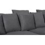 Brandy Lounge 4-Sitzer-Sofa XL - Dunkelgrauer Stoff