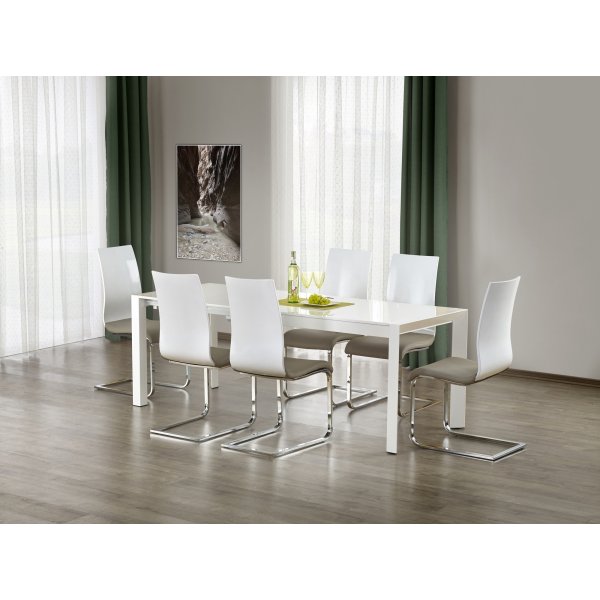 Nesto ausziehbarer Esstisch 130-210 cm - Weiß