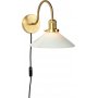 Axel Wandleuchte - Opalglas/Messing - 25 cm