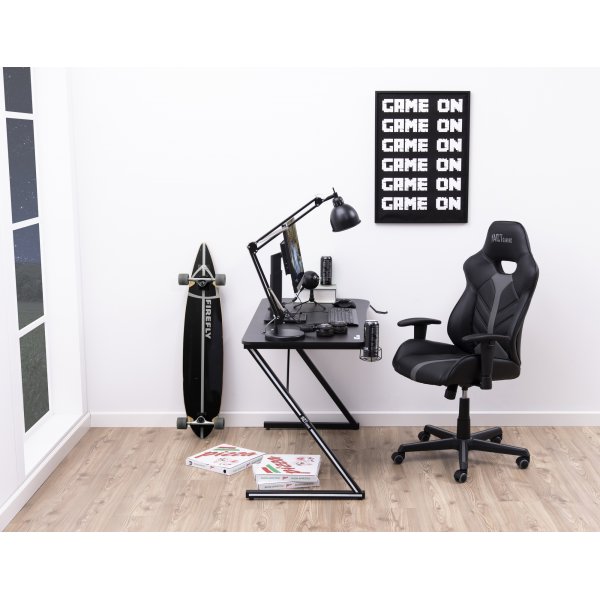 Cobblestone Gaming-Stuhl - Schwarz/Grau