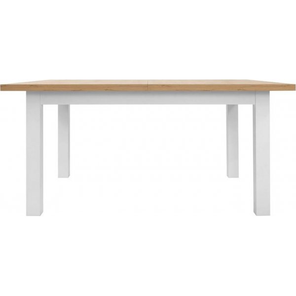 Erla Esstisch 160-200 x 90 cm - Weiß/Eiche