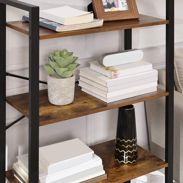 Petter Bücherregal 66 x 120 cm - Braun/Schwarz
