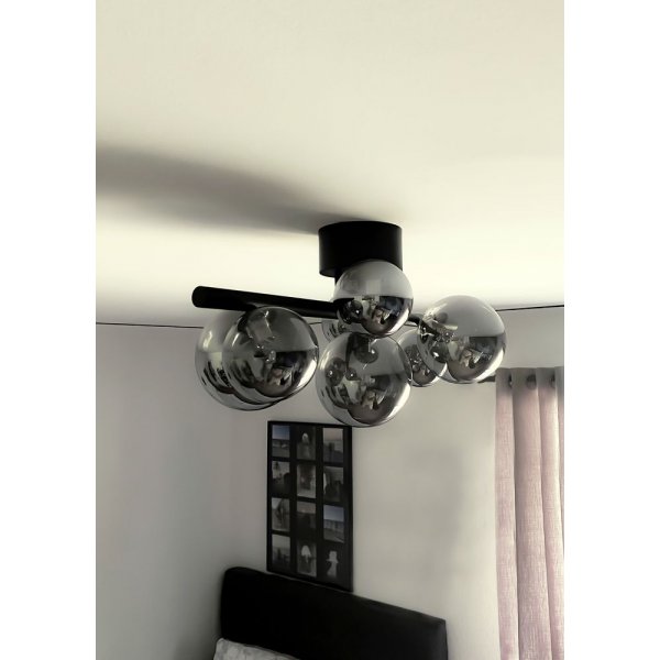 Plafond Molekyl - Schwarz/Rauchgrau