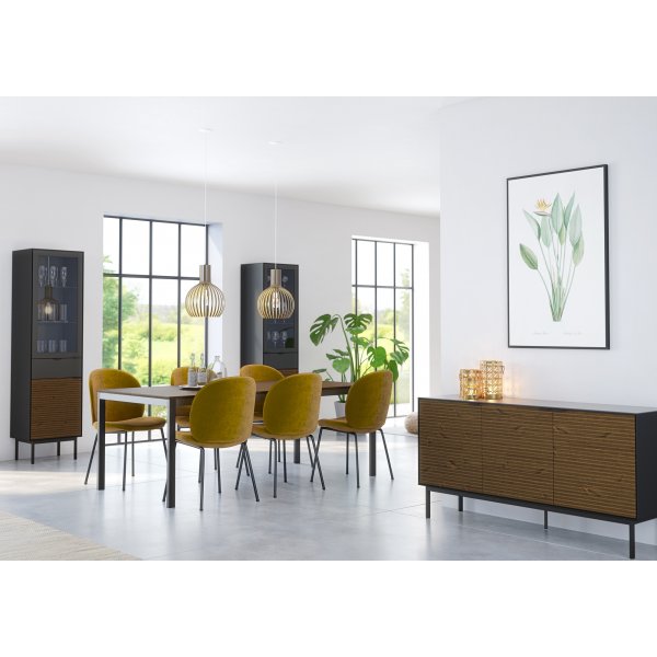 Soma Esstisch 200 x 98 cm - Schwarz/espresso