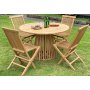 Saltö runder konisch geformter Esstisch D120 cm - Teak
