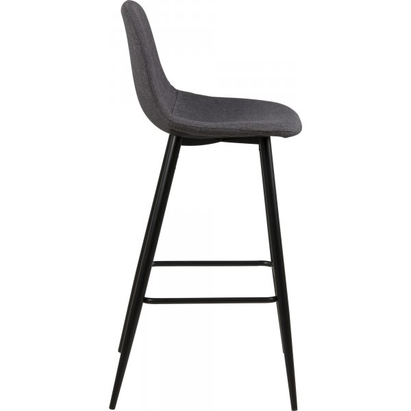 Wilma Barhocker 101 cm - Grau/Schwarz