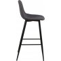 Wilma Barhocker 101 cm - Grau/Schwarz
