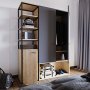 Limbo Kleiderschrank 602 - Anthrazit/Eiche