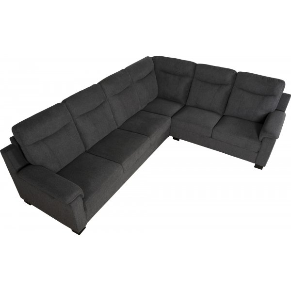 Ecksofa Salem aus dunkelgrauem Stoff