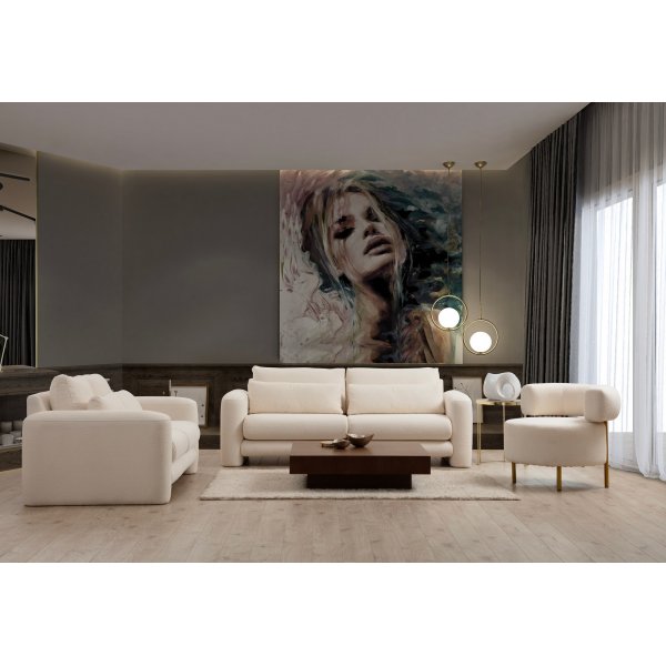 Suzy 2-Sitzer-Sofa - Creme