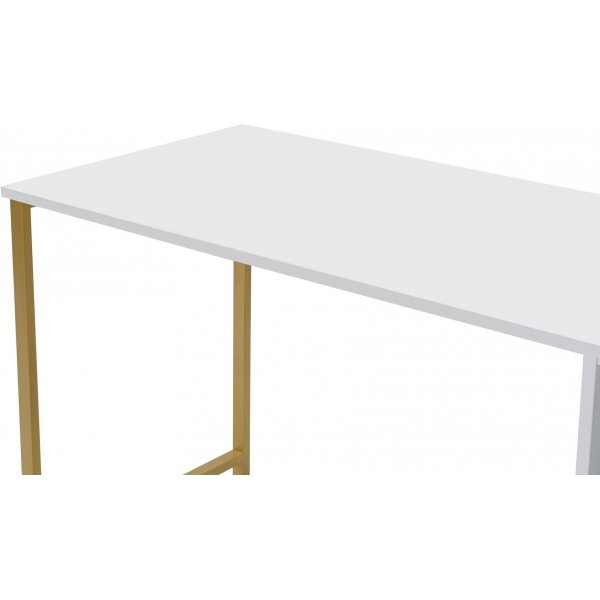 Twin-Schreibtisch - Weiß/Gold