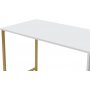 Twin-Schreibtisch - Weiß/Gold
