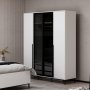 Elevate-Kleiderschrank 180 x 52 x 218 cm - Weiß