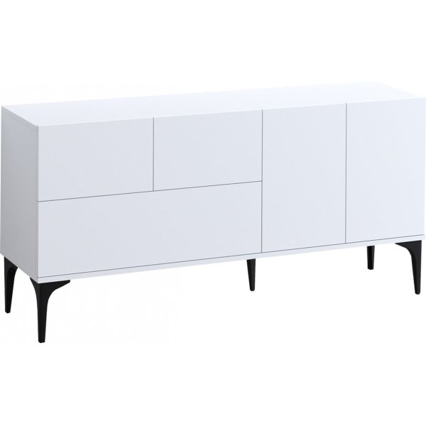 Glise Sideboard - Weiß/Schwarz