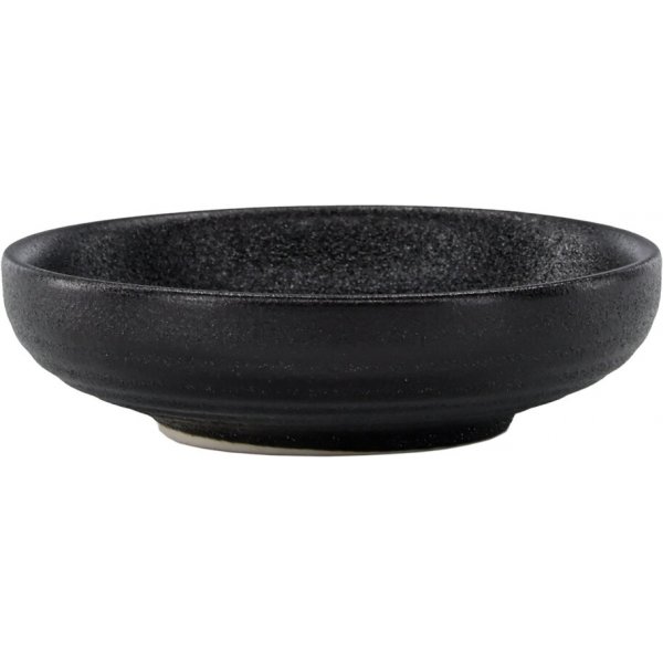 Wabi-Sabi-Saucenschale Ø10 cm - Schwarz