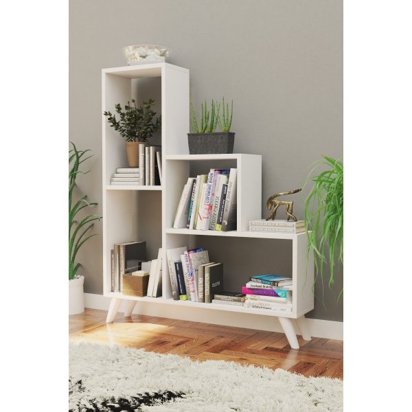 Bücherregal Nisa - Weiß