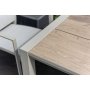 Urbanite-Essgruppe mit Esstisch 160 cm und 6 stapelbaren Esszimmerstühlen - Beige