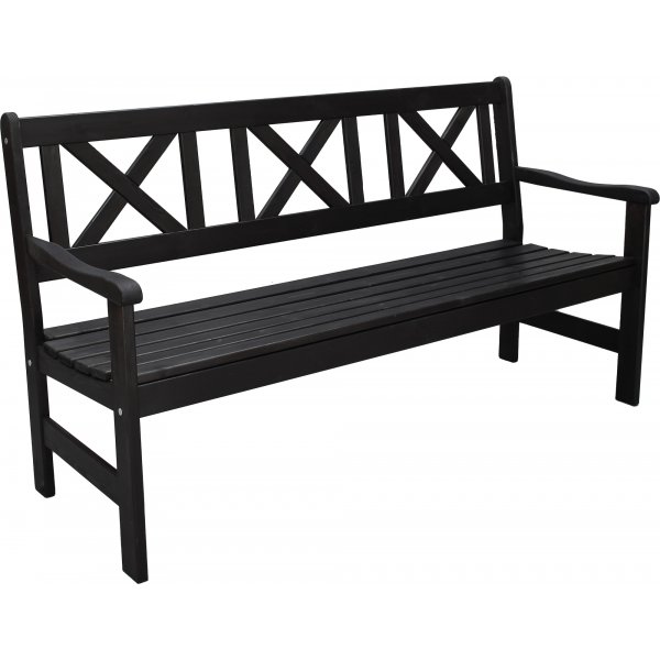 Europa Gartenbank 3-Sitzer - Schwarz