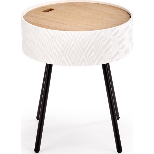Theosophie Couchtisch Ø38 cm - Weiß