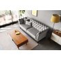 Sofa Chesterfield 3-Sitzer grau - Henry