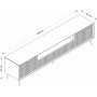 Basal Media Bank mit Beinen - Beige