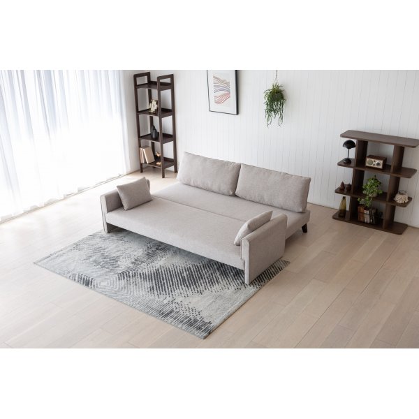 Schlafsofa 210 cm beige - Bella