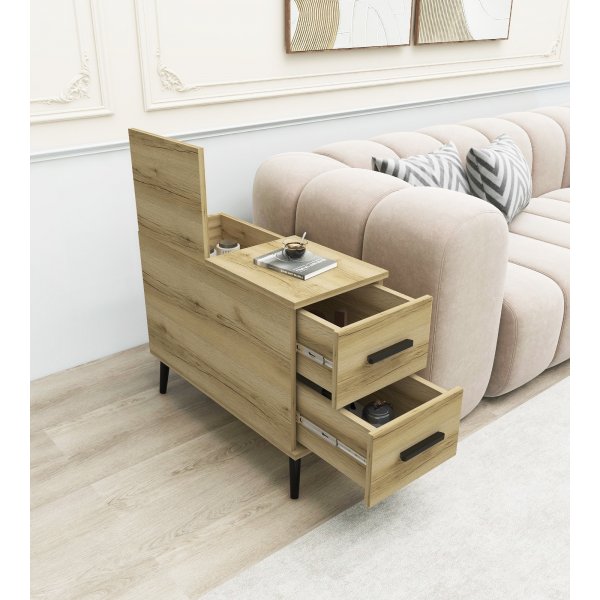 Island-Beistelltisch - Beige