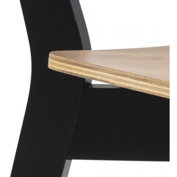 Roxby Esszimmerstuhl - Eiche/schwarz
