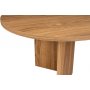 Ovaler Couchtisch 120 x 60 cm - Braun