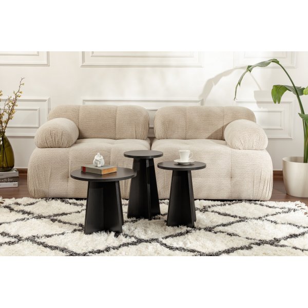 Lume Couchtisch-Set - Schwarz