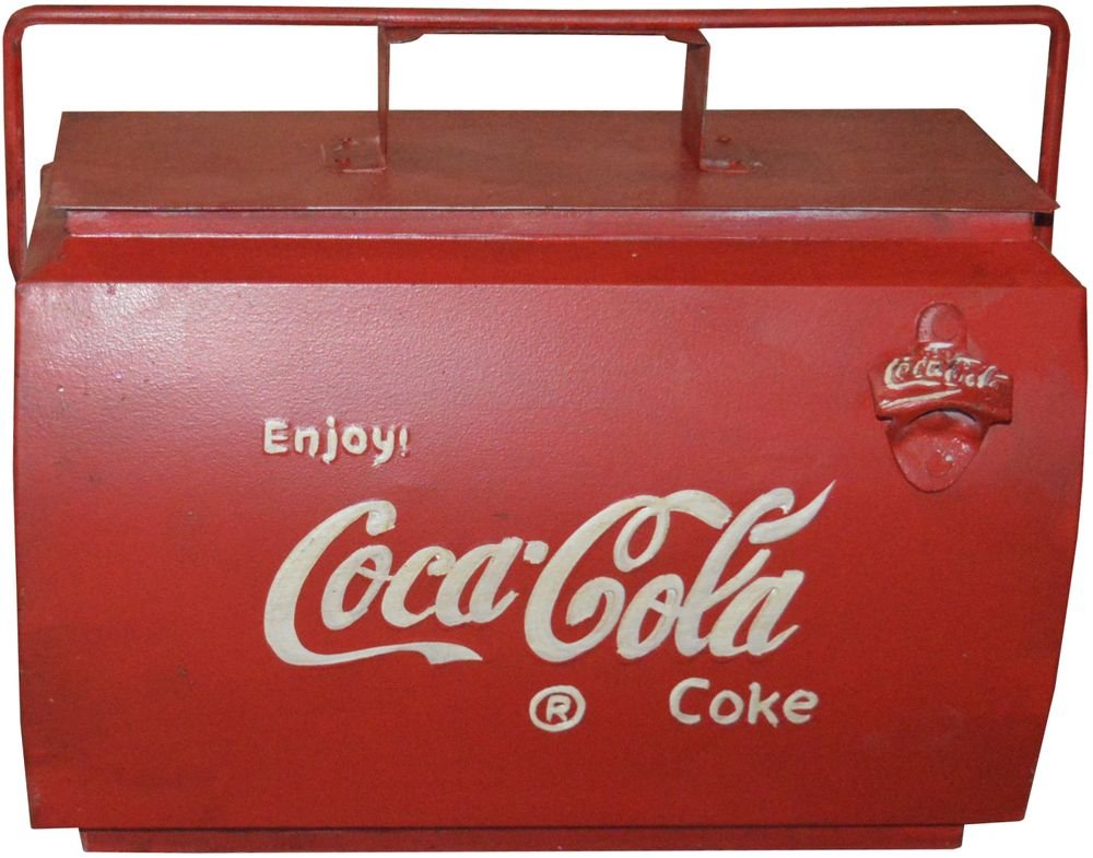 Coca-Cola Retro Eiskiste Kühlbox Groß mit Germany