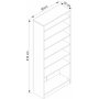 Armadio Flurmöbel 90 x 35 x 210 cm - Weiß