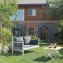 Lalas 2-Sitzer Outdoor-Sofa - Weiß/Anthrazit