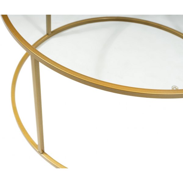 Spree Couchtisch Ø80 cm - Gold