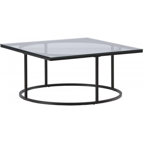 Scanner-Couchtisch 90 x 90 cm - Schwarz