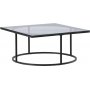 Scanner-Couchtisch 90 x 90 cm - Schwarz